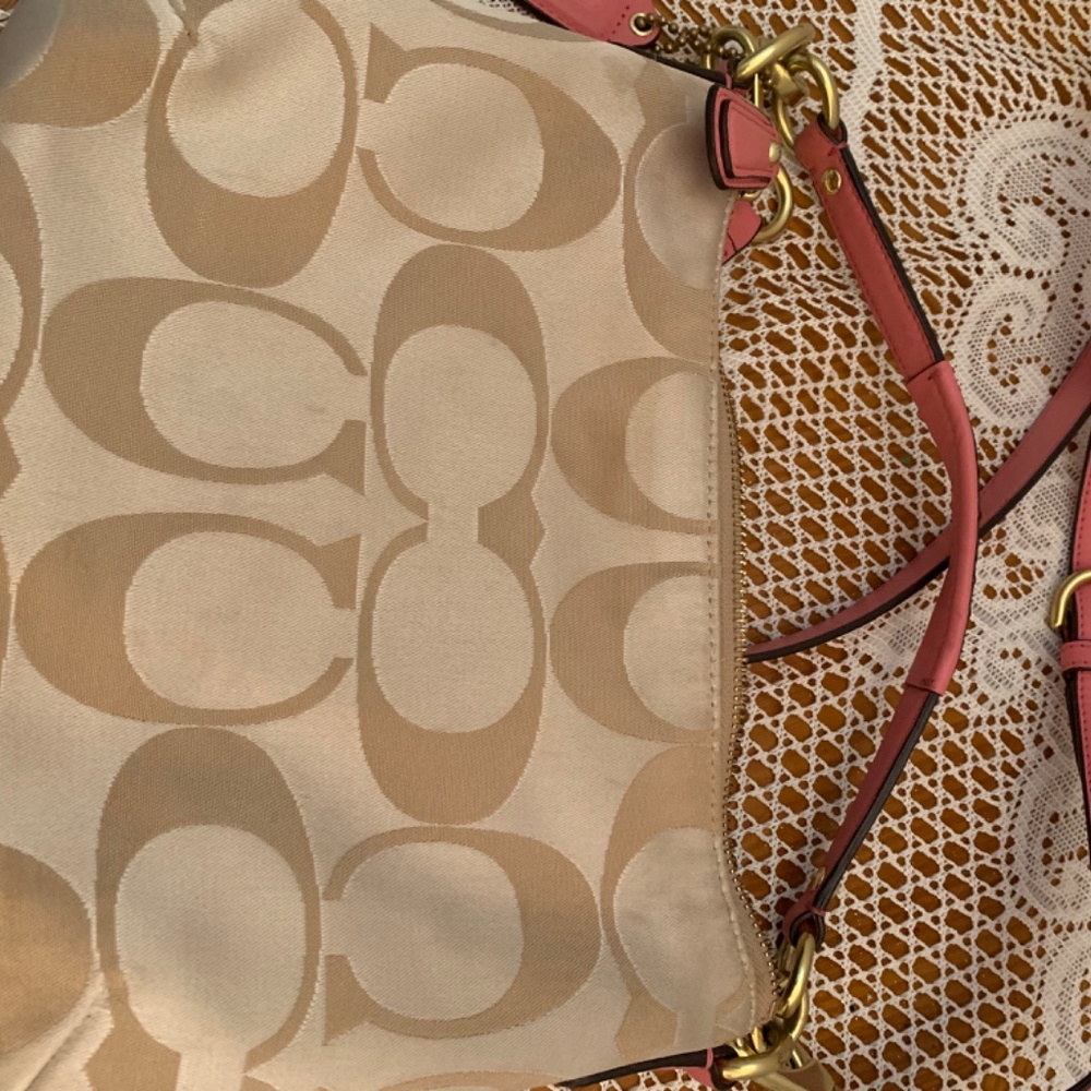Coach Kristin Crossbody Bag, beige and pink - Picture 11 of 14